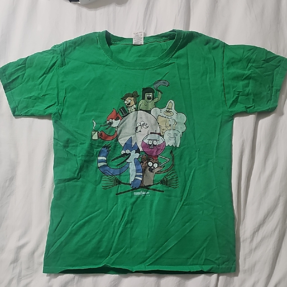Green Cartoon Character Kids T-Shirt